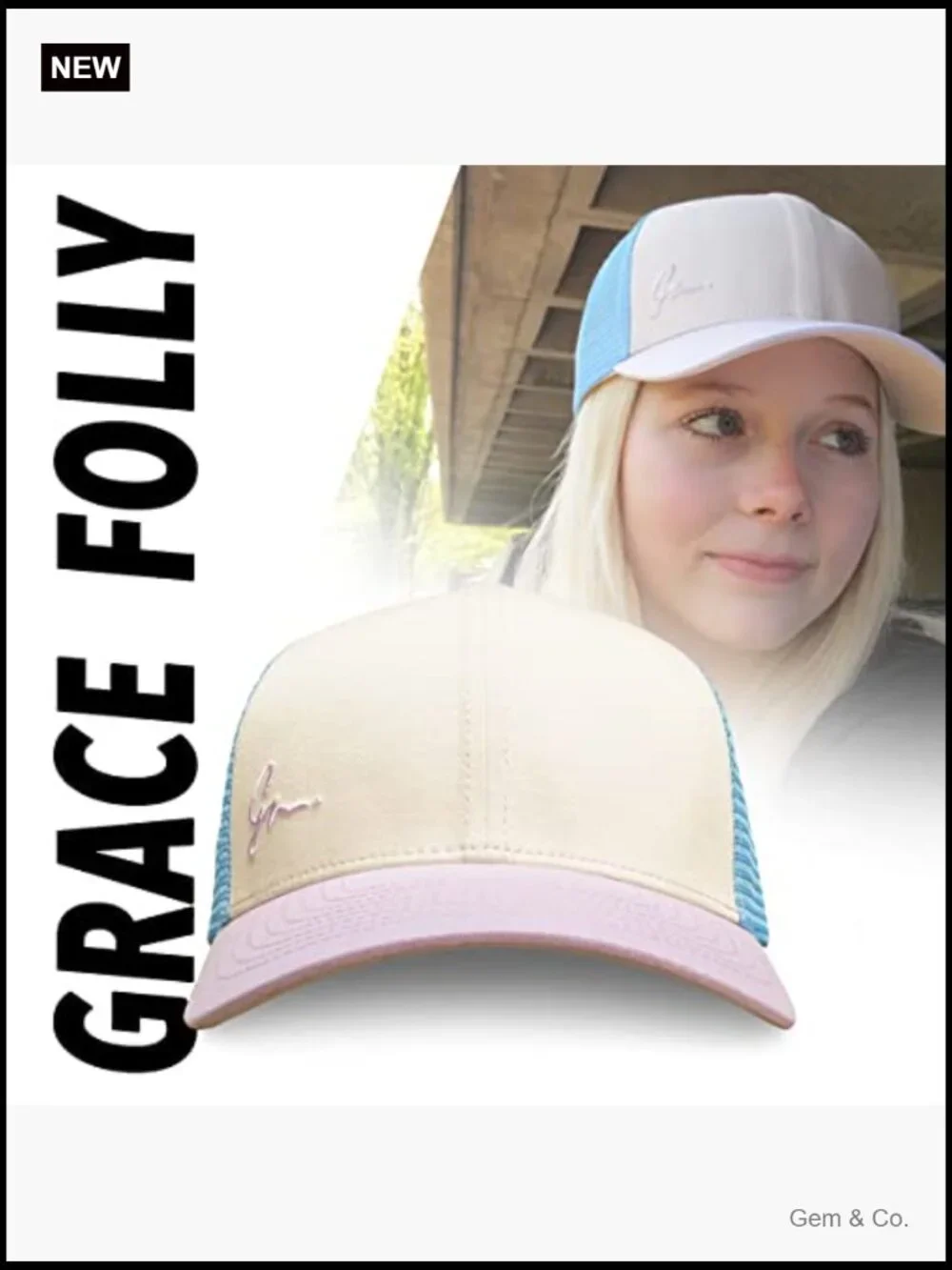 Women's Snapback Baseball Cap - Curved Bill Adjustable Trucker Hat Summer